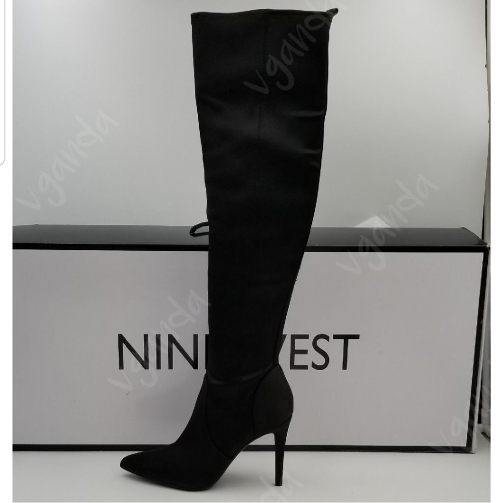 NINE WEST Fenna Satin Fashion Boots